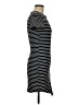 Olivaceous Stripes Black Casual Dress Size M - photo 4