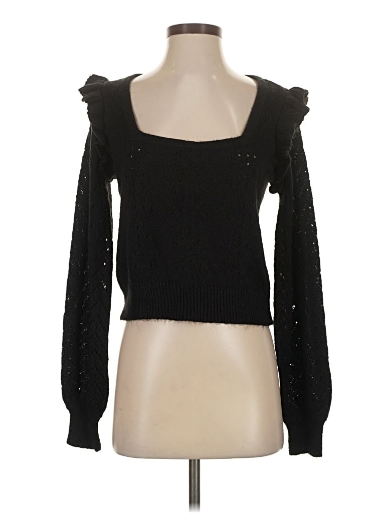 Pre-owned Saltwater Luxe Cardigan Sweater In Black