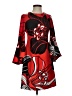 Calvin Klein Graphic Red Cocktail Dress Size 4 - photo 1