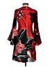 Calvin Klein Graphic Red Cocktail Dress Size 4 - photo 2