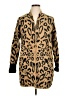 Westbound Animal Print Brown Cardigan Size XL - photo 1