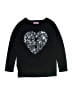 Aqua 100% Acrylic Hearts Black Pullover Sweater Size S (kids) - photo 1