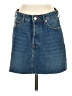 Bershka Blue Denim Skirt Size 4 - photo 1