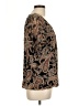 Tamara H. 100% Polyester Paisley Brown Short Sleeve Blouse Size L - photo 4