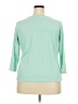 Talbots 100% Cotton Green 3/4 Sleeve Top Size 2X - photo 2