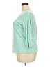 Talbots 100% Cotton Green 3/4 Sleeve Top Size 2X - photo 5