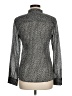 MICHAEL Michael Kors 100% Cotton Polka Dots Silver Long Sleeve Blouse Size 8 - photo 2