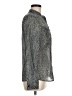 MICHAEL Michael Kors 100% Cotton Polka Dots Silver Long Sleeve Blouse Size 8 - photo 4