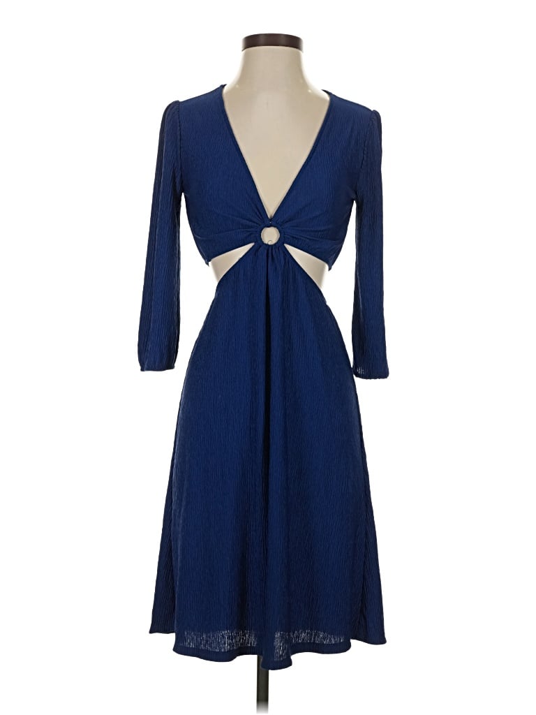 Pre-owned Monteau Cocktail Dress In Blue