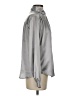 Kathie Lee Metallic Silver Long Sleeve Blouse Size S - photo 4