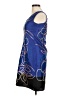 Monsoon Graphic Floral Blue Cocktail Dress Size M (estimated) - photo 5