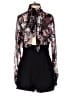 BCBGeneration 100% Polyester Floral Black Romper Size 0 - photo 2