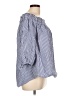 Do & Be 100% Cotton Blue 3/4 Sleeve Blouse Size L - photo 4