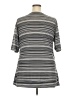 MKM Designs Gray Black 3/4 Sleeve Top Size 2X - photo 2