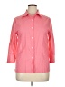 Unbranded Pink 3/4 Sleeve Button-Down Shirt Size XL - photo 1