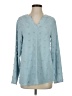 Unbranded 100% Polyester Blue Long Sleeve Blouse Size S - photo 1