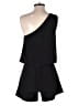 Plumberry Solid Black Romper Size S - photo 2