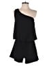 Plumberry Solid Black Romper Size S - photo 1
