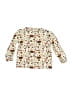 Lilly & Sid 100% Cotton Print Ivory Long Sleeve Button-Down Shirt Size 12-18 mo - photo 2