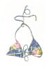 Stone Fox Tropical Blue Swimsuit Top Size S - photo 2