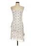 Caution to the Wind 100% Polyester Floral Ivory Casual Dress Size L - photo 1