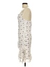 Caution to the Wind 100% Polyester Floral Ivory Casual Dress Size L - photo 5