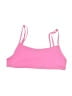 Unbranded Solid Pink Swimsuit Top Size S - photo 1