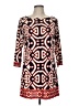 Laundry by Design Print Ivory Casual Dress Size 8 - photo 1