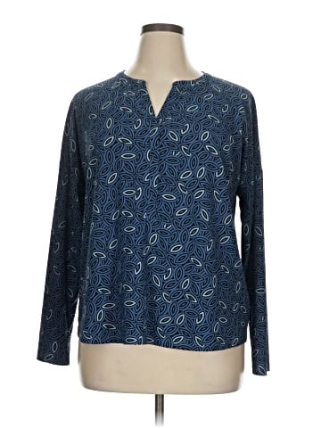 Dana Buchman Long Sleeve Blouse (view 1)