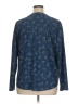 Dana Buchman Paisley Blue Long Sleeve Blouse Size XL - photo 2