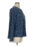Dana Buchman Paisley Blue Long Sleeve Blouse Size XL - photo 4