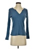 Eddie Bauer Solid Blue 3/4 Sleeve T-Shirt Size P (petite) - photo 1