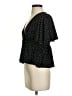 Good Luck Gem Polka Dots Black Short Sleeve Blouse Size XS (estimated) - photo 5