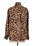 Sofia Jeans by Sofia Vergara 100% Polyester Animal Print Brown Long Sleeve Blouse Size XS - photo 2