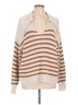 Nordstrom Stripes Tan Pullover Sweater Size L - photo 1