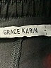 Grace Karin Solid Black Casual Pants Size S - photo 7