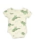 Assorted Brands 100% Cotton Tropical Ivory Short Sleeve Onesie Size 3-6 mo - photo 2