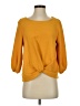 Misia 100% Polyester Yellow 3/4 Sleeve T-Shirt Size S - photo 1