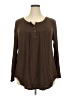 Assorted Brands Brown Long Sleeve Blouse Size 2X - photo 1