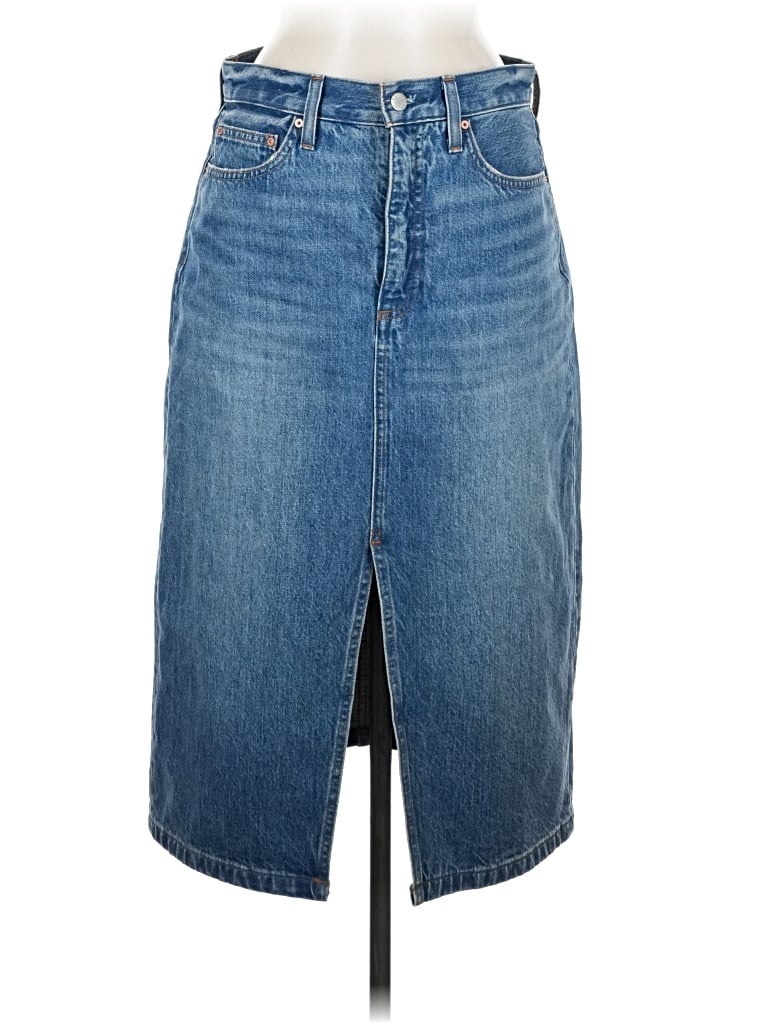 Pre-owned Denim Forum Denim Skirt In Blue