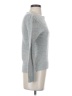 Looking Good Chevron-herringbone Silver Turtleneck Sweater Size S (estimated) - photo 4