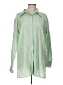 Fore 100% Polyester Green Long Sleeve Blouse Size L - photo 1
