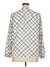 212 Collection Argyle Ivory Long Sleeve Blouse Size XL - photo 2