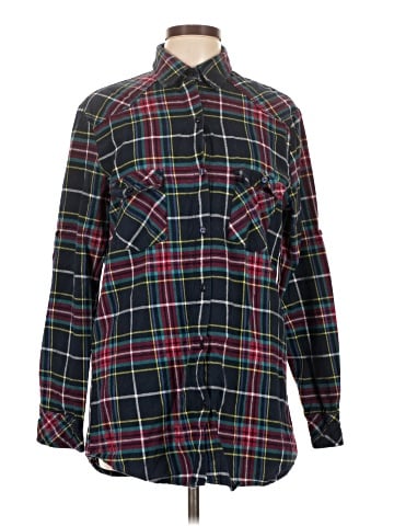Matchstick Long Sleeve Button-Down Shirt (view 1)
