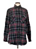 Matchstick 100% Cotton Plaid Black Long Sleeve Button-Down Shirt Size L - photo 1
