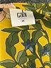 CAbi 100% Polyester Floral Multi Color Yellow 3/4 Sleeve Blouse Size M - photo 7