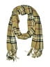 Unbranded 100% Cotton Plaid Yellow Brown Scarf One size - photo 1