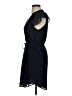 H&M 100% Polyester Solid Black Casual Dress Size 4 - photo 5