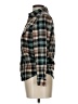 Target 100% Cotton Plaid Green Long Sleeve Button-Down Shirt Size L - photo 5