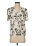 Express Outlet Ivory Short Sleeve Henley Size XS - photo 1